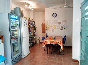 Essbereich in der Kche vom Ferienhaus