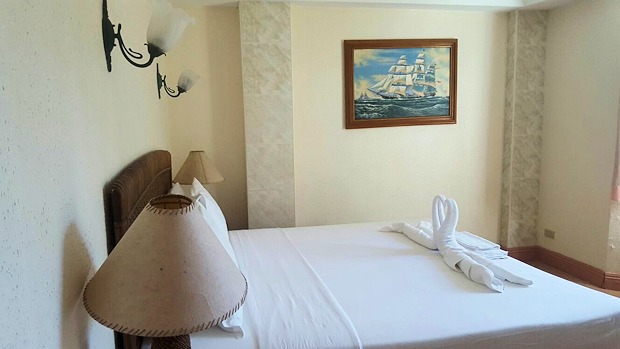 Schlafzimmer vom Ferienapartment auf Boracay