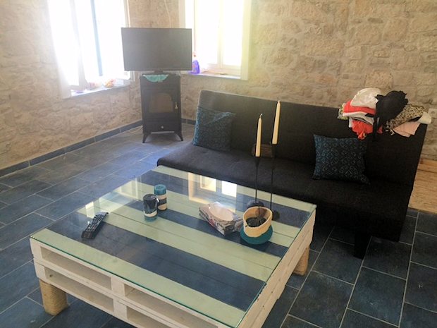 Wohnzimmer vom Ferienhaus in Samos