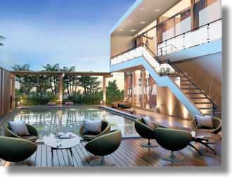 Villa mit Pool bei Cha-am Thailand