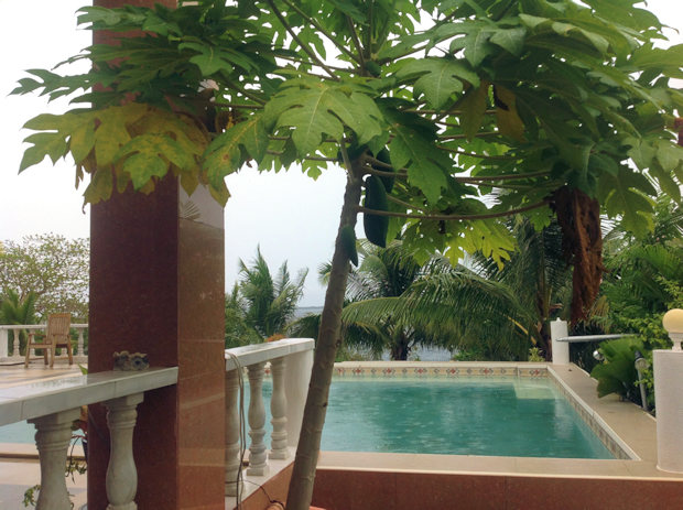 Pool der Strandvilla