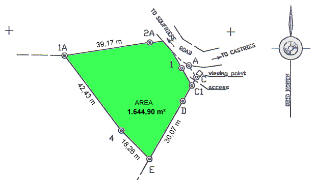 Baugrundst�ck der Insel Saint Lucia Karibik