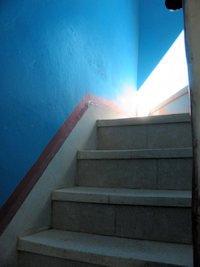 Treppengang ins 1. OG vom Wohnhaus