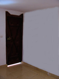 Ausgang zur Terrasse vom Wohnhaus