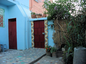 Eingang zum Grundstck vom Wohnhaus