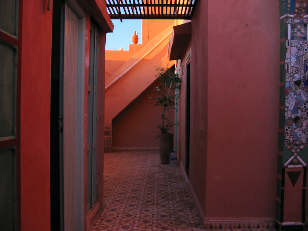 Innenhof Riad vom Wohnhaus