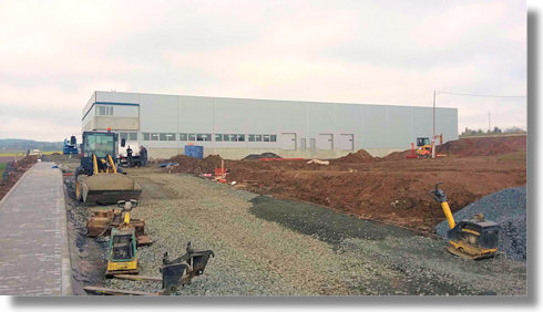 Produktionshallen in Domazlice Tschechien