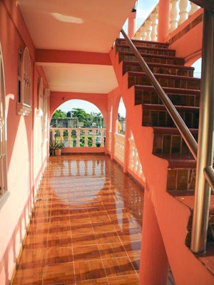 Treppengang in der Pension Treppengang in der Pension