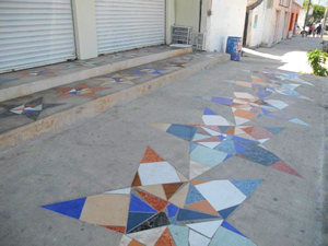 vor der Pension straßenseitig vor der Pension straßenseitig