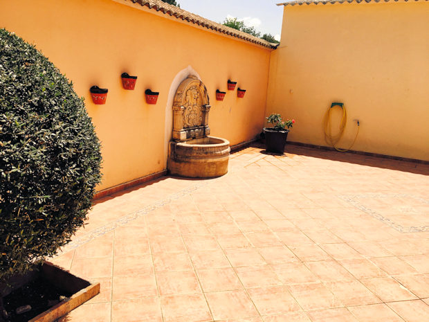 Patio vom Haus in Ronda