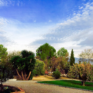 Garten vom Einfamilienhaus in Ronda Andalusien