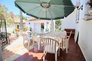 Terrasse vom Ferienhaus in Mijas