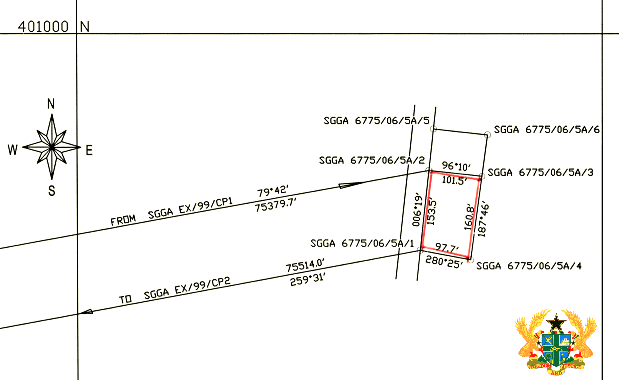 Baugrundst�ck f�r Ferienhaus in Dawhenya Ghana