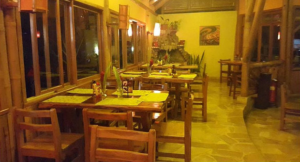 Veranda der Pizzeria