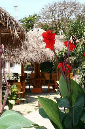 Auenbereich der Pizzeria