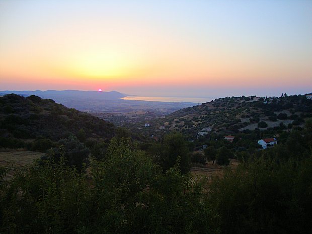 Meerblick vom Baugrundstck in Peristerona Zypern