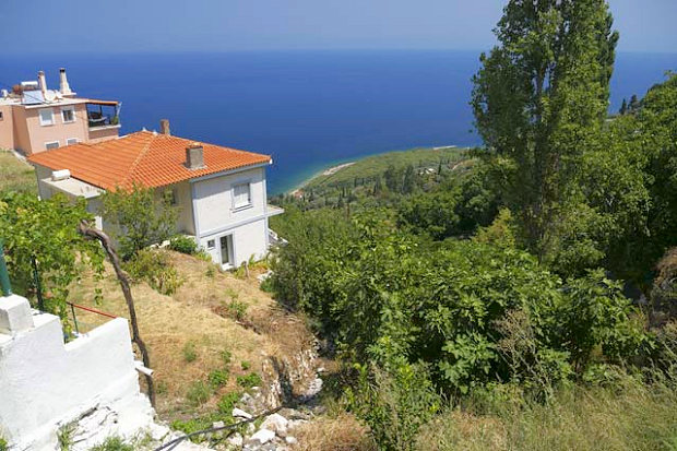 Ambelos der Insel Samos Wohnhaus mit Meerblick