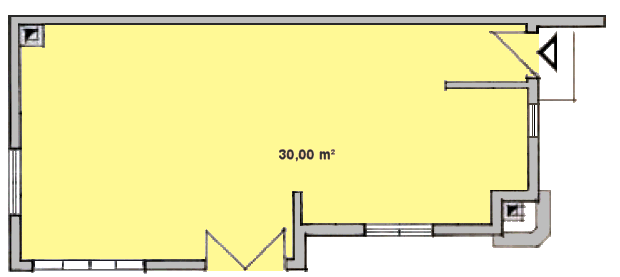 Grundriss vom Souterrain des Hauses