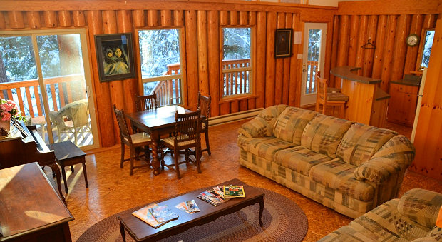 Wohnbereich der Chalet im Resort