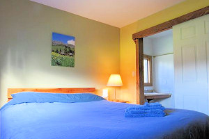 Schlafzimmer einer Chalet der Lodge