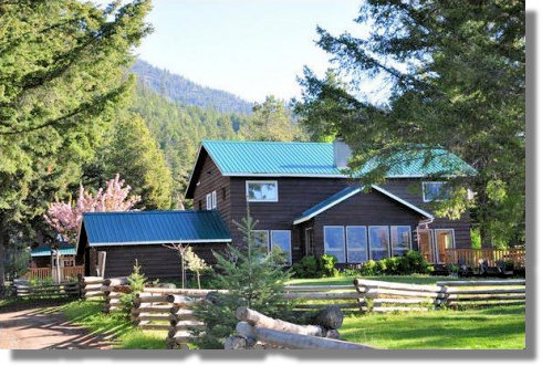 G�steranch G�stelodge in der Wildniss von British Columbia