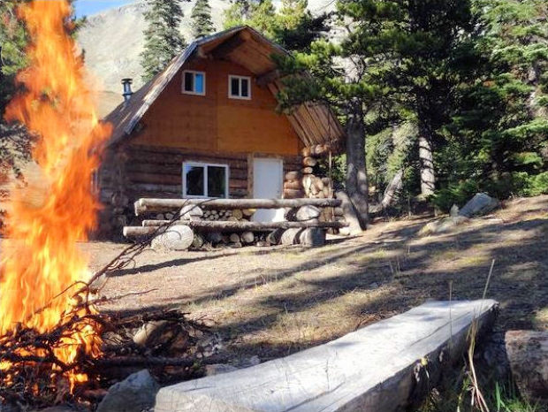 Bergh�tte vom Resort in British Columbia