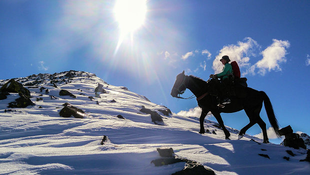 Winterritt im Resort