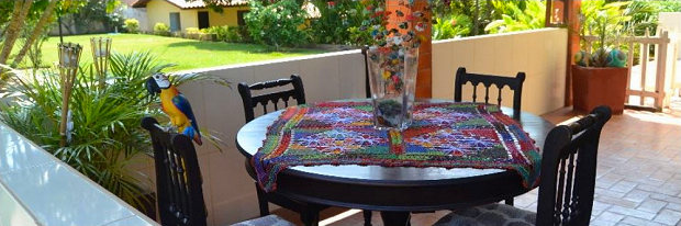 Terrasse vom Restaurant der Pension