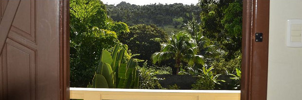 Ausblick der Wohnung der Ferienranch