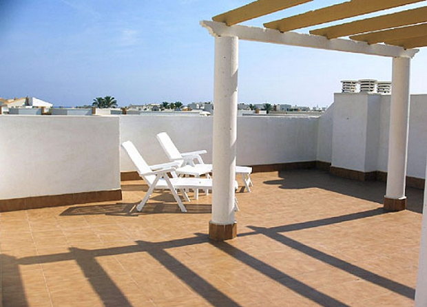 Dachterrasse der Wohnung in Playas de Vera