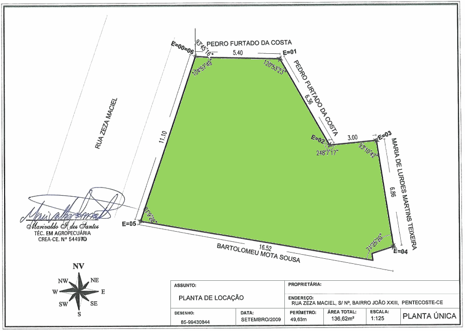 Grundst�ck vom Haus in Pentecoste bei Fortaleza