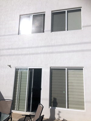 Rckseite vom Wohnhaus in Cancun