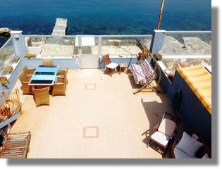 Terrasse vom Ferienhaus