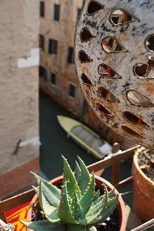 Ausblick vom Balkon der Eigentumswohnung