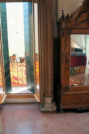 Austritt zum Balkon der Eigentumswohnung