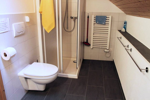 Duschbad vom kleinen Ferienhaus