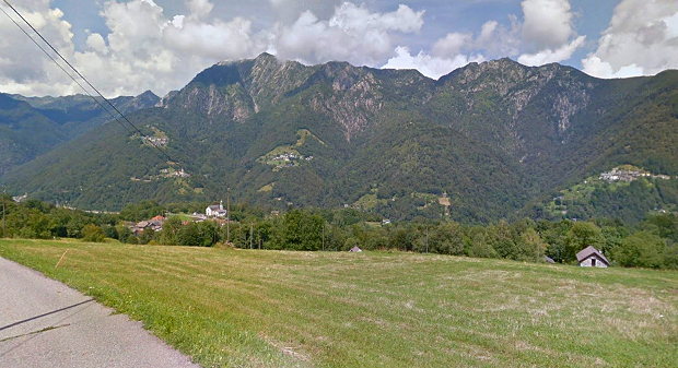 Landschaft nah dem Landhaus bei Brissago