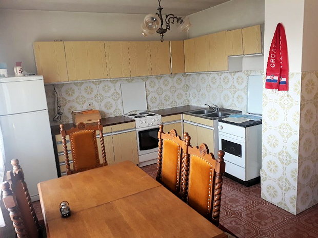 Wohnkche vom Ferienhaus in Karlovac