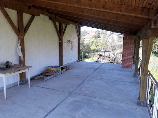 Terrasse vom Ferienhaus