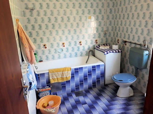 Badezimmer vom Ferienhaus in Karlovac Kroatien