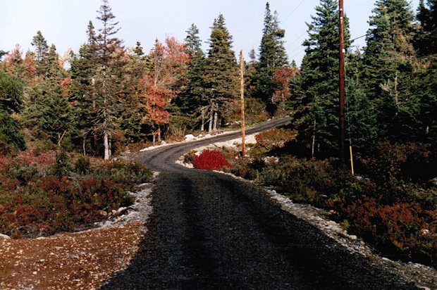 Straße zum Bauland bei Shelburne Straße zum Bauland bei Shelburne