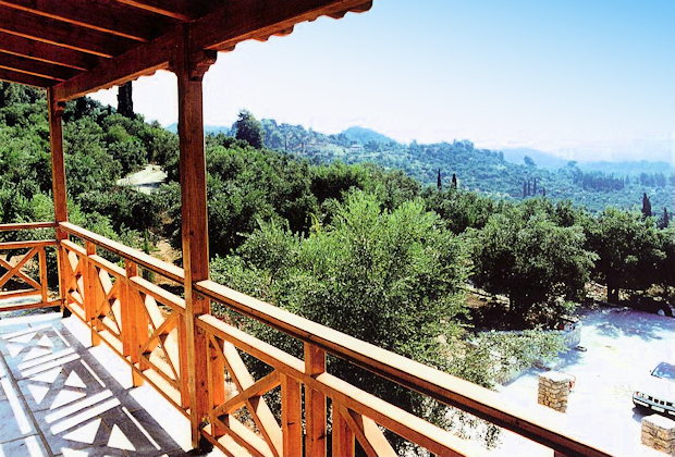 Ausblick vom Balkon des Wohnhauses