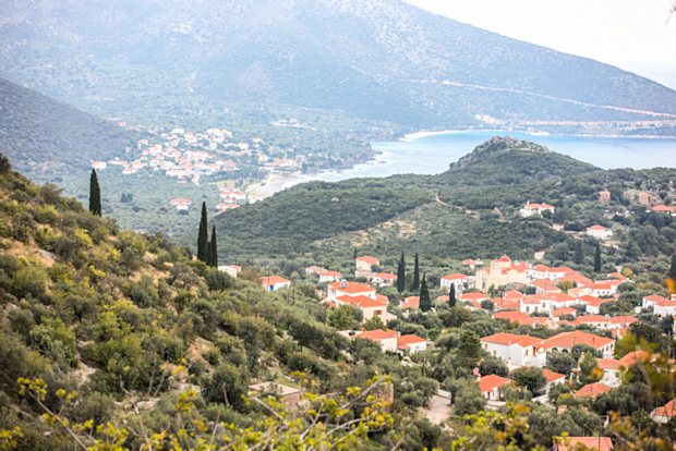 Kyparissi Villa mit Meerblick