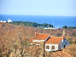 Blick vom Baugrundstück auf das Meer Blick vom Baugrundstück auf das Meer