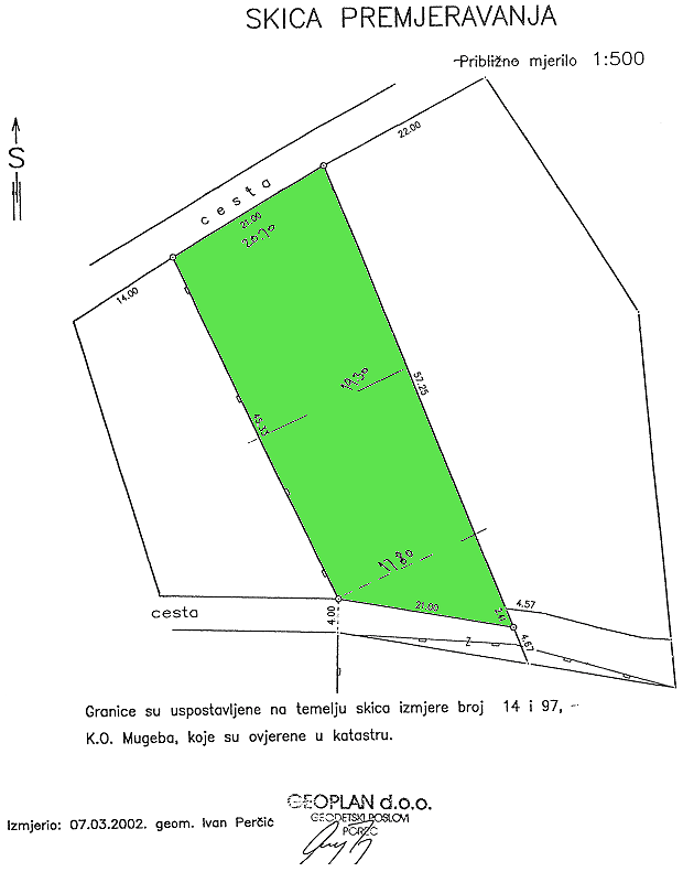 Bauland Baugrundstück in Kroatien Mugeba Bauland Baugrundstück in Kroatien Mugeba