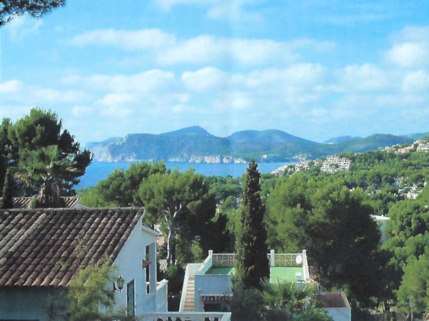 Meerblick vom Apartmenthaus in Santa Ponca