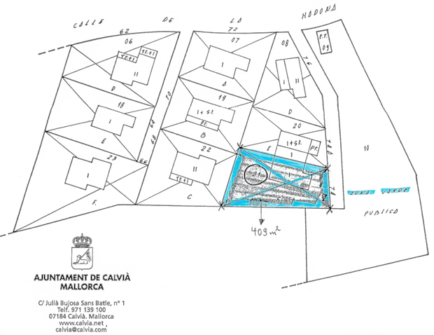 Grundstck vom Apartmenthaus