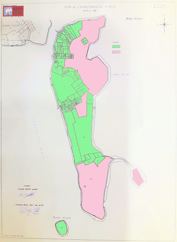 Male Orjule Inselgrundstck in Kroatien zum Kaufen