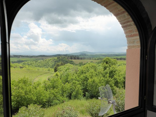 Ausblick vom Ferienhaus bei Marsciano