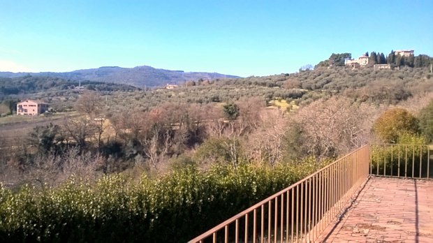 Ausbick der Villa bei Marsciano Italien